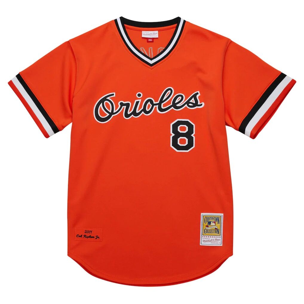 Cal Ripken Jr. Baltimore Orioles Mitchell & Ness 2001 Cooperstown Collection Authentic Throwback Jersey