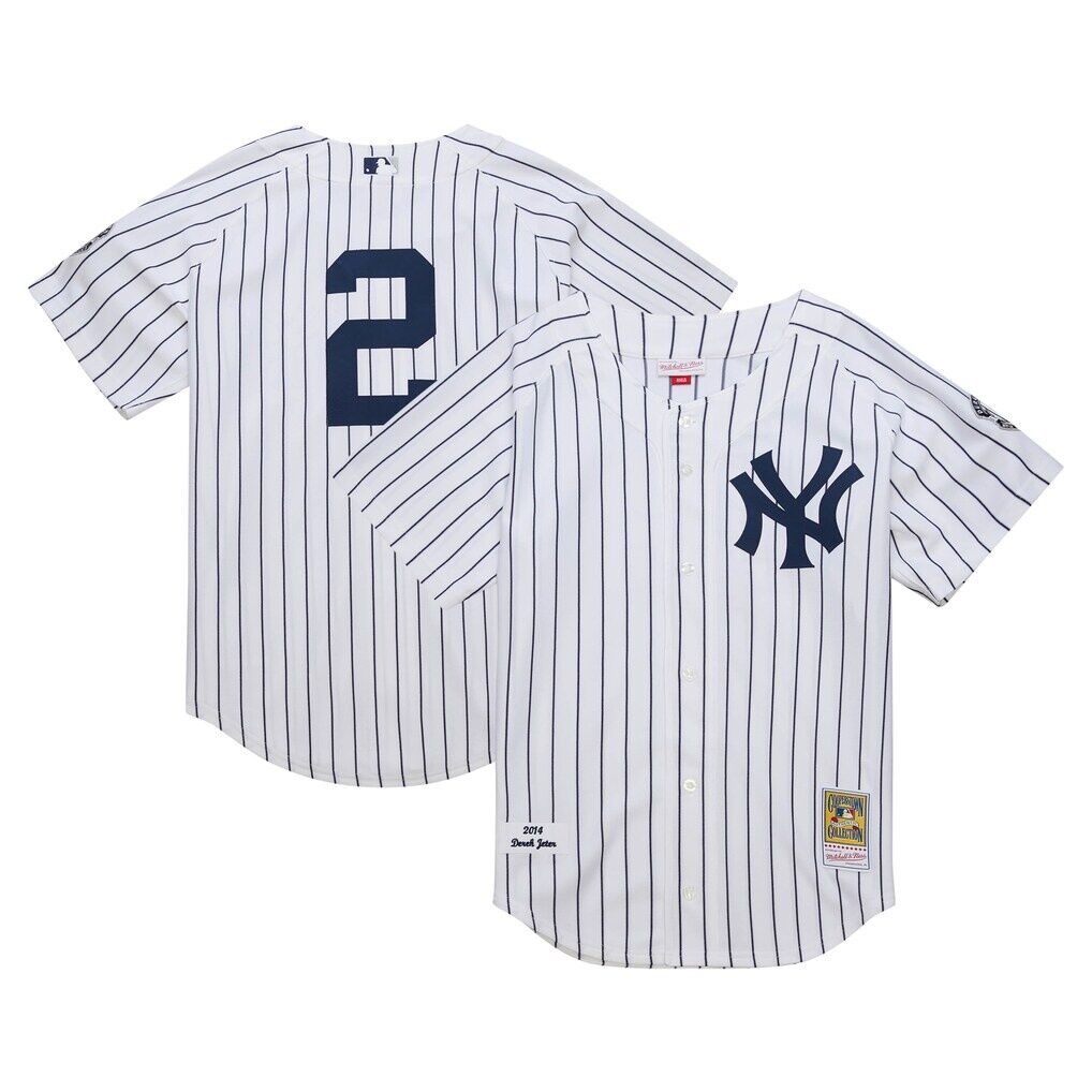 Derek Jeter New York Yankees Mitchell & Ness 2014 Cooperstown Collection Authentic Throwback Jersey