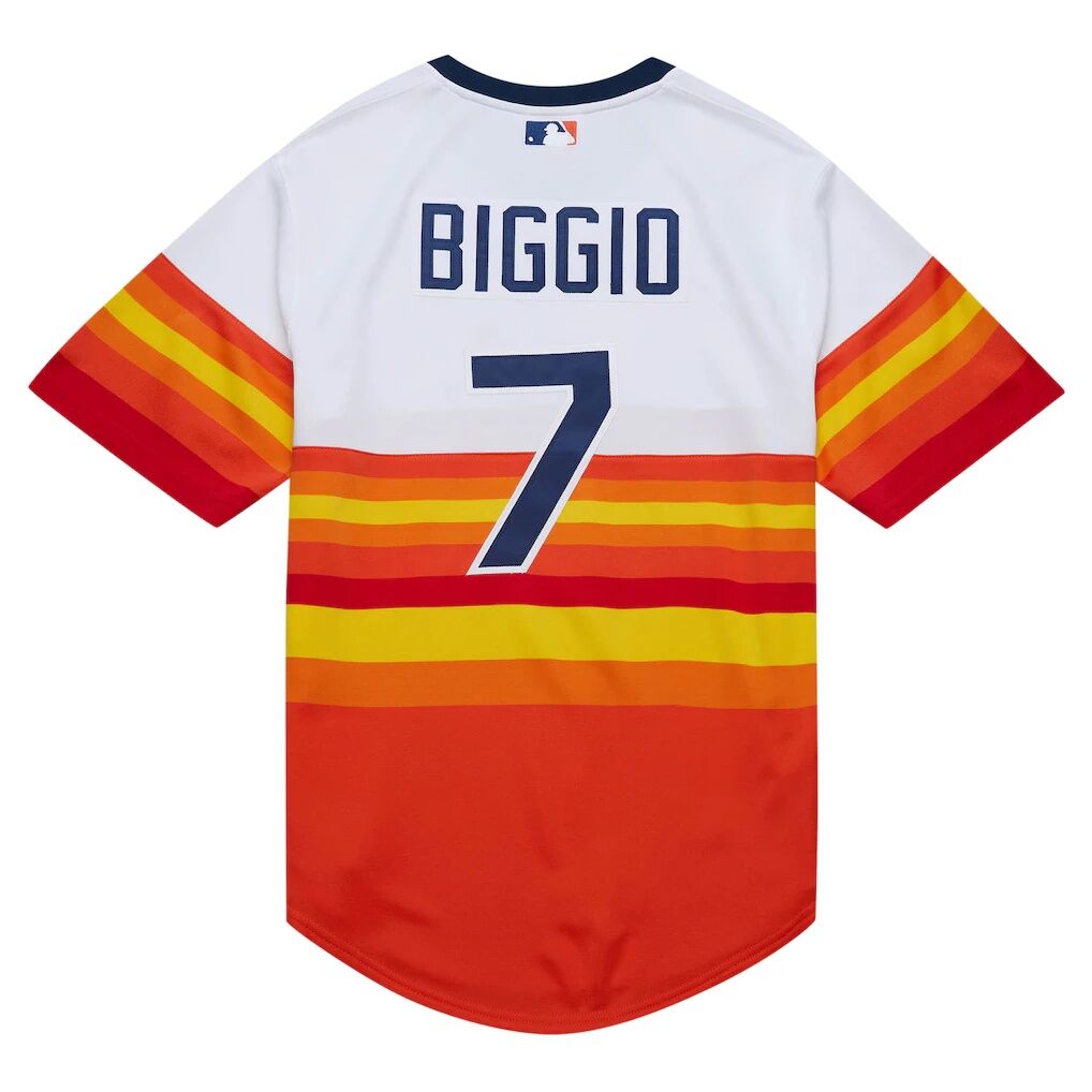 Craig Biggio Houston Astros Mitchell & Ness 2004 Cooperstown Collection Authentic Throwback Jersey
