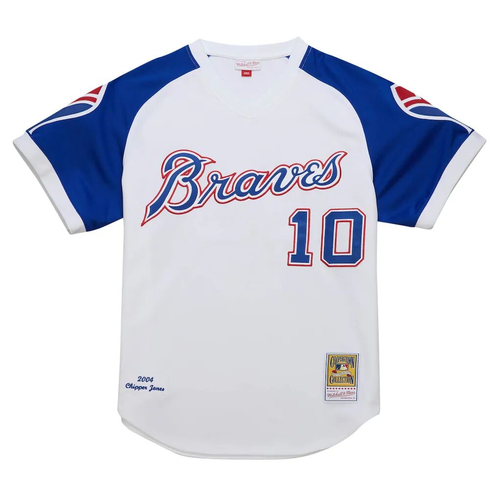 Chipper Jones Atlanta Braves Mitchell & Ness 2004 Cooperstown Collection Authentic Throwback Jersey