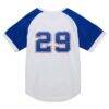 John Smoltz Atlanta Braves Mitchell & Ness 2004 Cooperstown Collection Authentic Throwback Jersey - White - Detail View