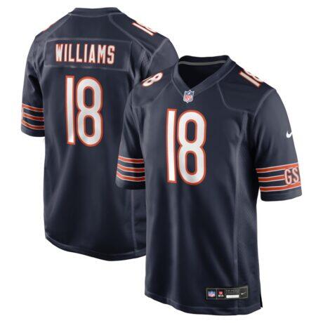 Caleb Williams Chicago Bears Nike Player Game Jersey - Navy - Front View