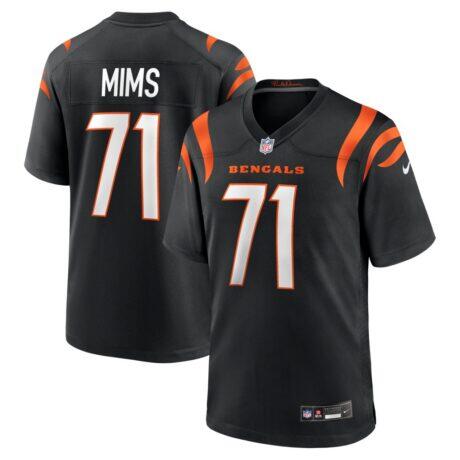Amarius Mims Cincinnati Bengals Nike Player Game Jersey - Black - Front View