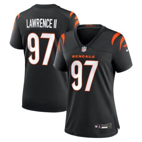 Dexter Lawrence II Cincinnati Bengals Nike Women's Game Jersey - Black - Front View