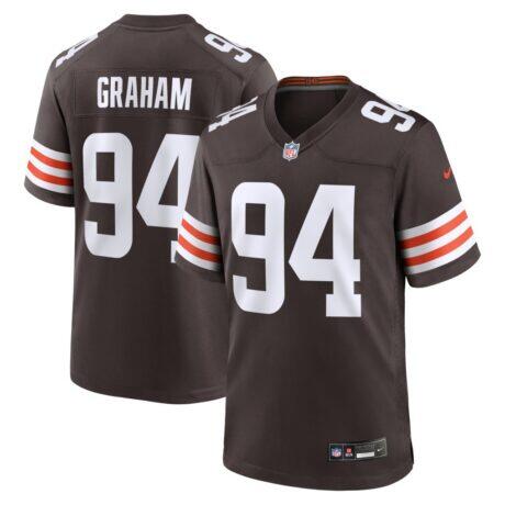 Mason Graham Cleveland Browns Nike Game Jersey - Brown - Front View