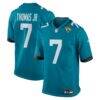 Brian Thomas Jr Jacksonville Jaguars Nike Player Game Jersey - Teal - Front View