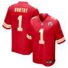 Xavier Worthy Kansas City Chiefs Nike Player Game Jersey - Red - Front View