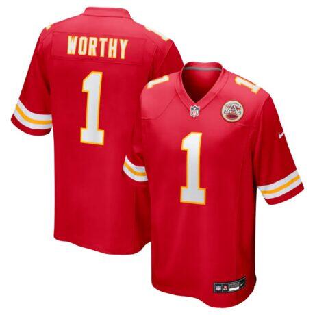 Xavier Worthy Kansas City Chiefs Nike Player Game Jersey - Red - Front View