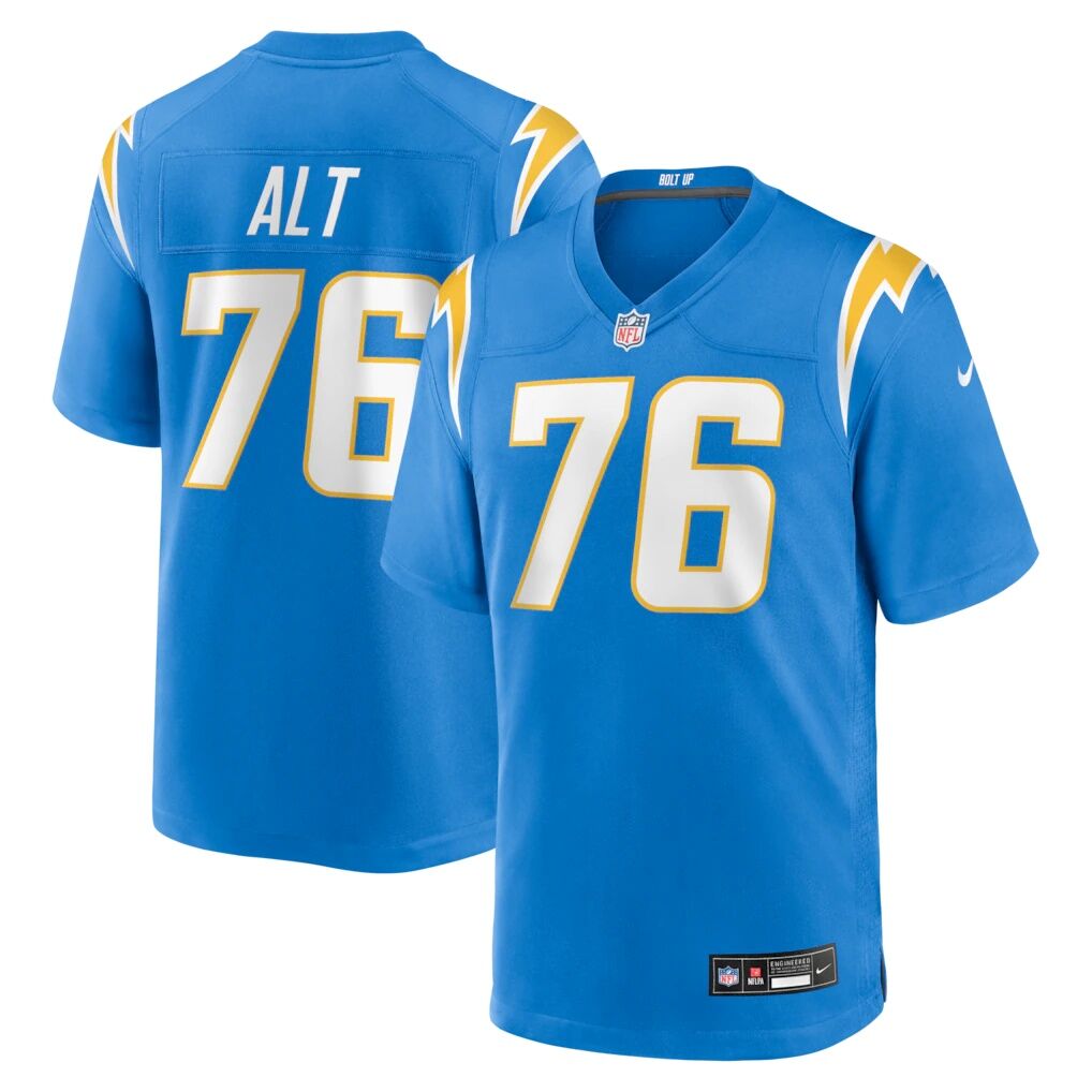 Joe Alt Los Angeles Chargers Nike  Player Game Jersey - Powder Blue