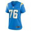 Joe Alt Los Angeles Chargers Nike Women's 2024 NFL Draft First Round Pick Player Game Jersey - - Side View