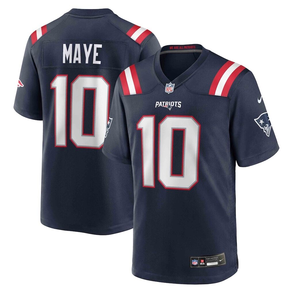 Drake Maye New England Patriots Nike  Player Game Jersey