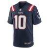 Drake Maye New England Patriots Nike Player Game Jersey - Navy - Side View