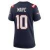 Drake Maye New England Patriots Nike Women's Player Game Jersey - Navy - Detail View