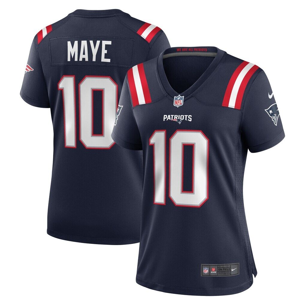 Drake Maye New England Patriots Nike Women's  Player Game Jersey