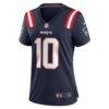 Drake Maye New England Patriots Nike Women's Player Game Jersey - Navy - Side View