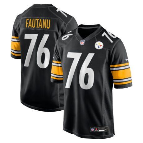 Troy Fautanu Pittsburgh Steelers Nike Player Game Jersey - Black - Front View