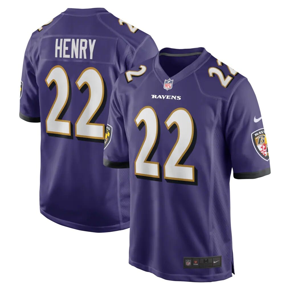 Derrick Henry Baltimore Ravens Nike Game Player Jersey