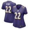 Derrick Henry Baltimore Ravens Nike Women's Game Player Jersey - Purple - Front View
