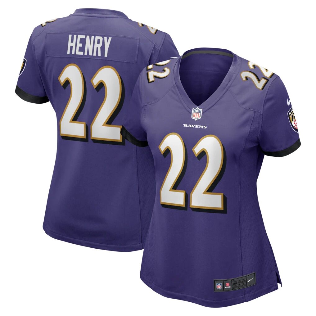 Derrick Henry Baltimore Ravens Nike Women's Game Player Jersey