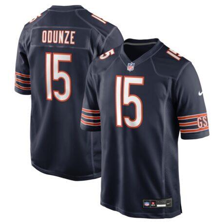 Rome Odunze Chicago Bears Nike Player Game Jersey - Navy - Front View
