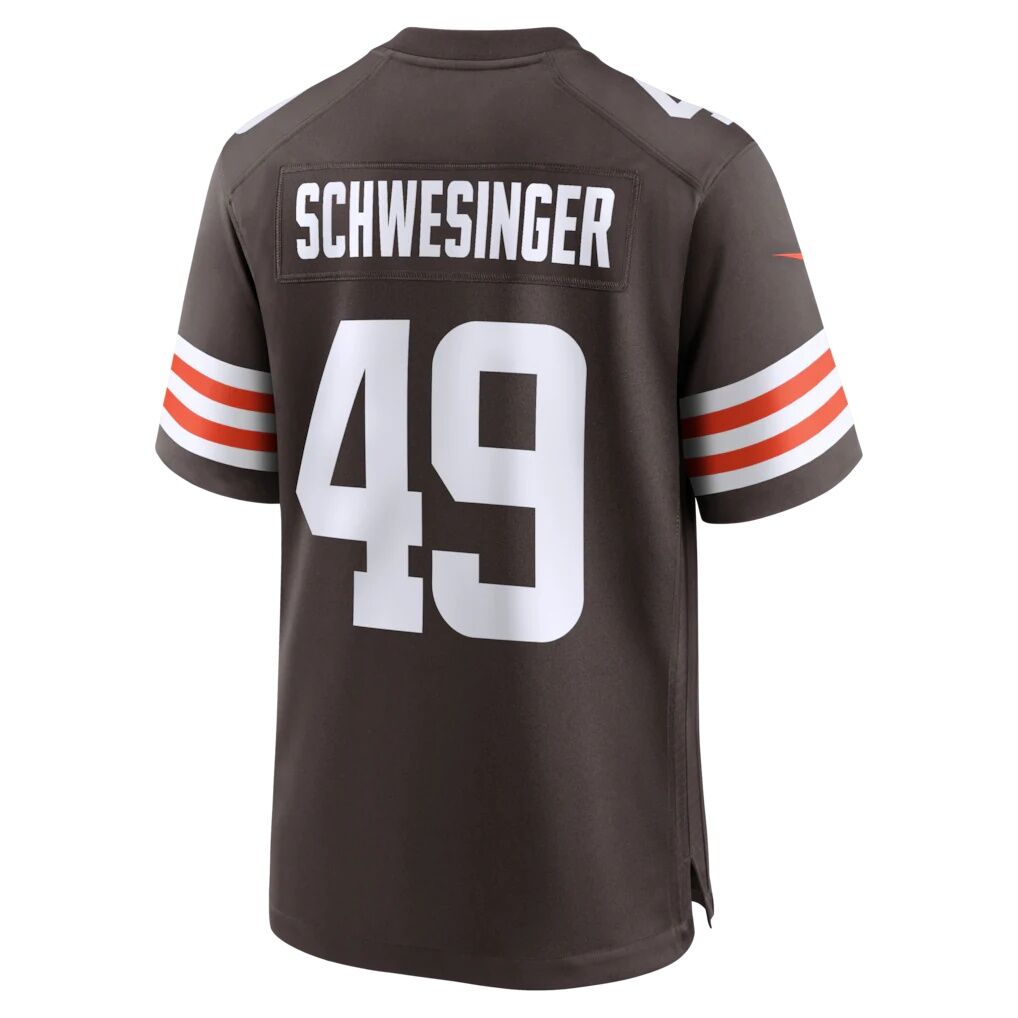 Carson Schwesinger Cleveland Browns Nike 2025 NFL Draft Game Jersey