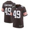 Carson Schwesinger Cleveland Browns Nike 2025 NFL Draft Game Jersey - Brown - Front View