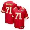 Josh Simmons Kansas City Chiefs Nike Game Jersey - Red - Front View