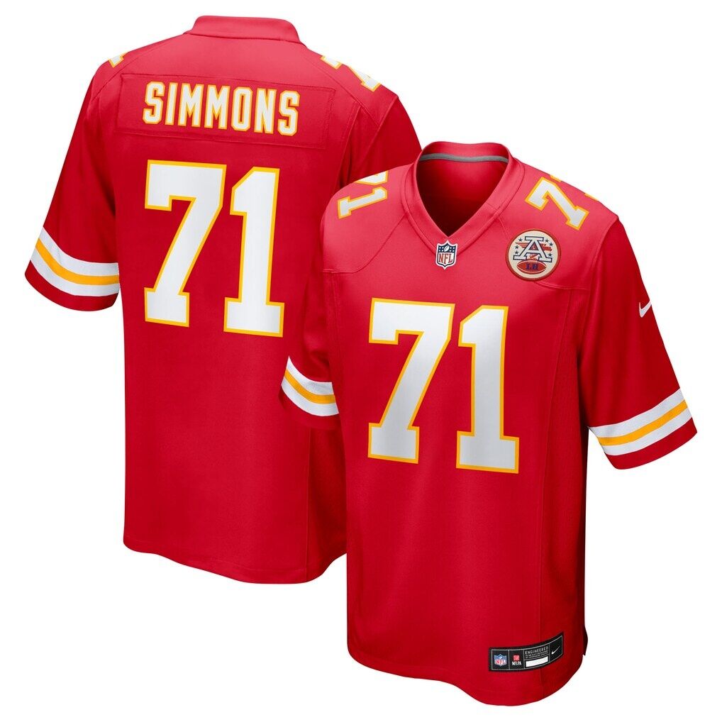 Josh Simmons Kansas City Chiefs Nike Game Jersey