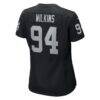 Christian Wilkins Las Vegas Raiders Nike Women's Team Game Jersey - Black - Detail View