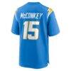 Ladd McConkey Los Angeles Chargers Nike Player Game Jersey - Powder Blue - Detail View