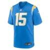 Ladd McConkey Los Angeles Chargers Nike Player Game Jersey - Powder Blue - Side View