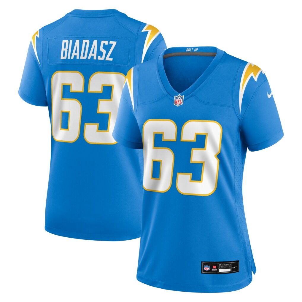 Tyler Biadasz Los Angeles Chargers Nike Women's Team Game Jersey -  Powder Blue