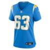 Tyler Biadasz Los Angeles Chargers Nike Women's Team Game Jersey - - Side View