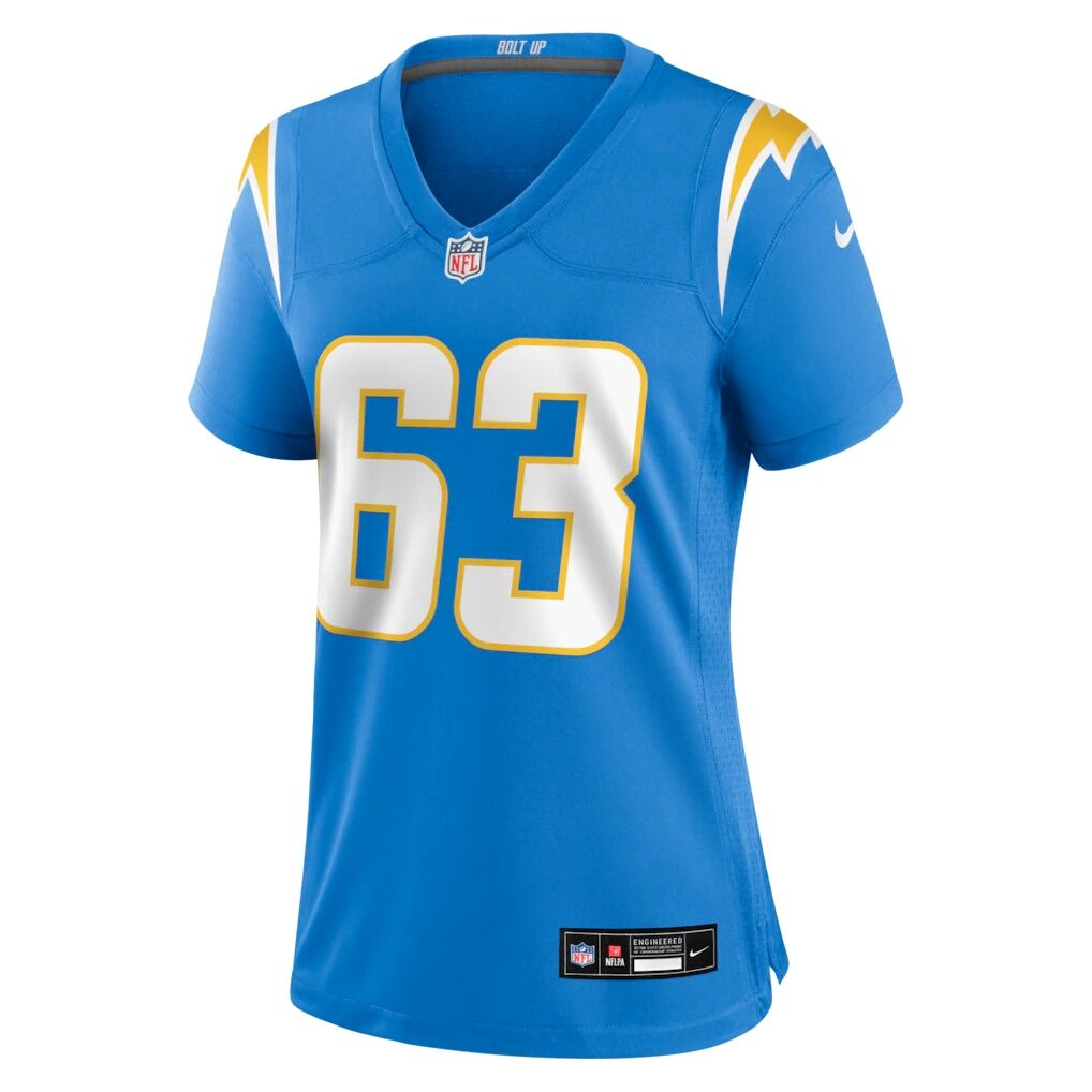 Tyler Biadasz Los Angeles Chargers Nike Women's Team Game Jersey -  Powder Blue