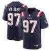 Milton Williams New England Patriots Nike Game Player Jersey - Navy - Front View