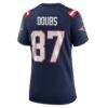 Romeo Doubs New England Patriots Nike Women's Game Jersey - Navy - Detail View
