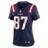 Romeo Doubs New England Patriots Nike Women's Game Jersey - Navy - Side View