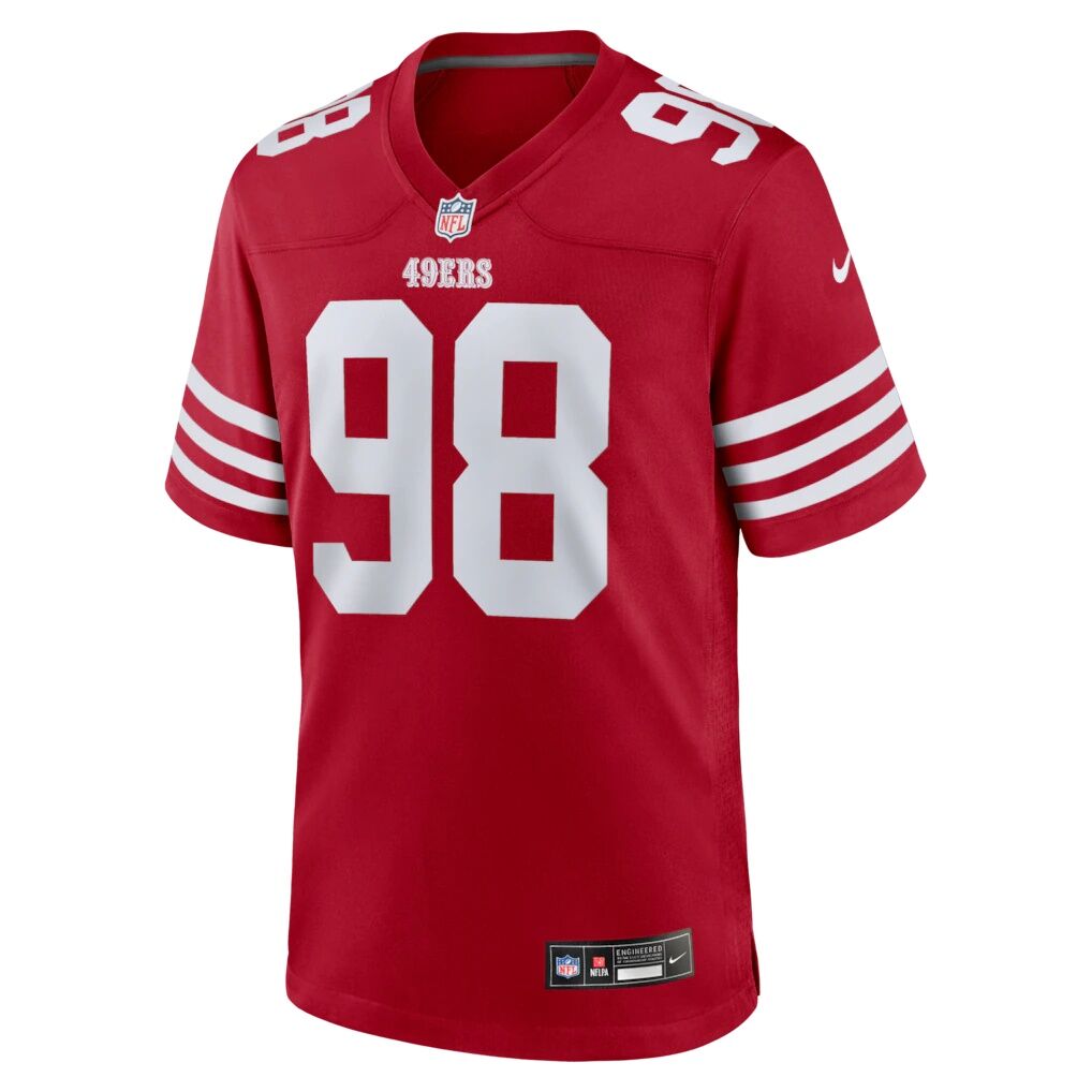 Mykel Williams San Francisco 49ers Nike Game Player Jersey - Scarlet