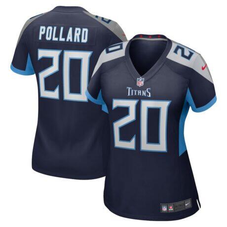 Tony Pollard Tennessee Titans Nike Women's Game Player Jersey - Navy - Front View