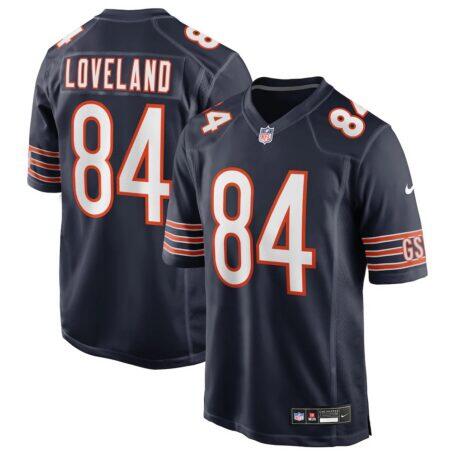 Colston Loveland Chicago Bears Nike Team Game Jersey - Navy - Front View