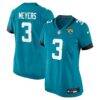 Jakobi Meyers Jacksonville Jaguars Nike Women's Team Game Jersey - Teal - Front View