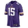 Dallas Turner Minnesota Vikings Nike Player Game Jersey - Purple - Side View