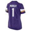 Kyler Murray Minnesota Vikings Nike Women's Game Jersey - Purple - Detail View