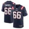 Will Campbell New England Patriots Nike Team Game Jersey - Navy - Front View