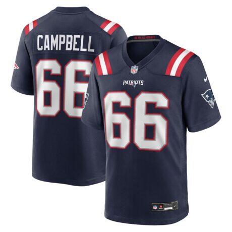Will Campbell New England Patriots Nike Team Game Jersey - Navy - Front View