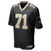 Kelvin Banks Jr. New Orleans Saints Nike Game Player Jersey - Black - Side View