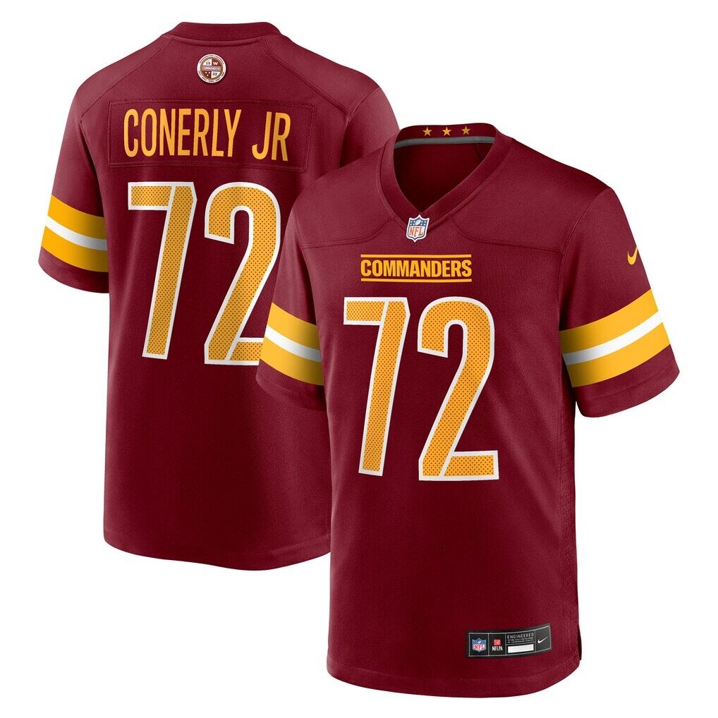 Josh Conerly Jr. Washington Commanders Nike Team Game Jersey - Burgundy