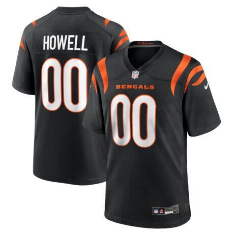 Cashius Howell Cincinnati Bengals Nike Team Game Jersey - Black - Front View