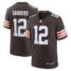 Shedeur Sanders Cleveland Browns Nike 2025 NFL Draft Game Jersey - Brown - Front View