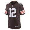 Shedeur Sanders Cleveland Browns Nike 2025 NFL Draft Game Jersey - Brown - Side View